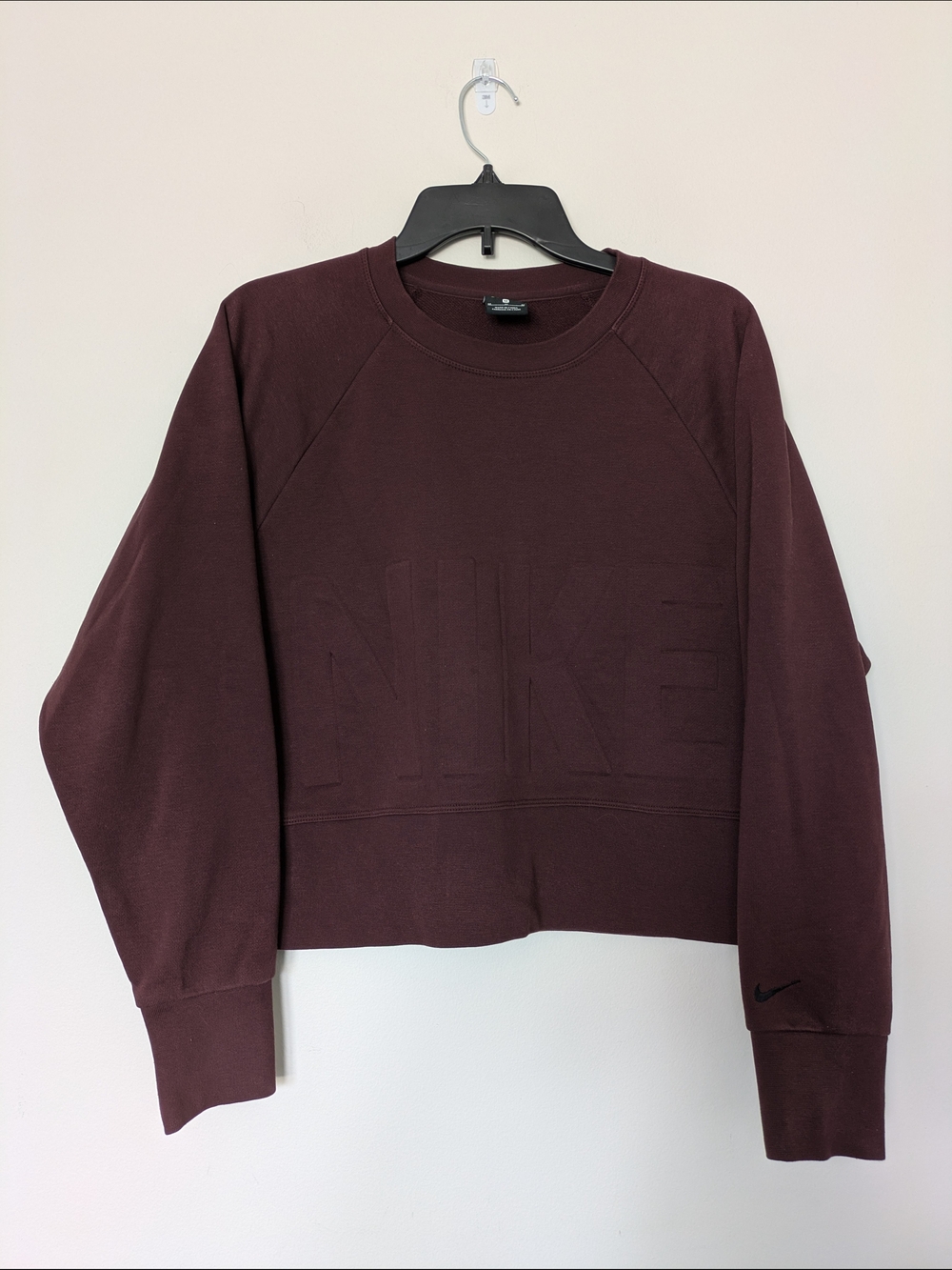 Nike Women's Maroon Crewneck Sweatshirt Sz M